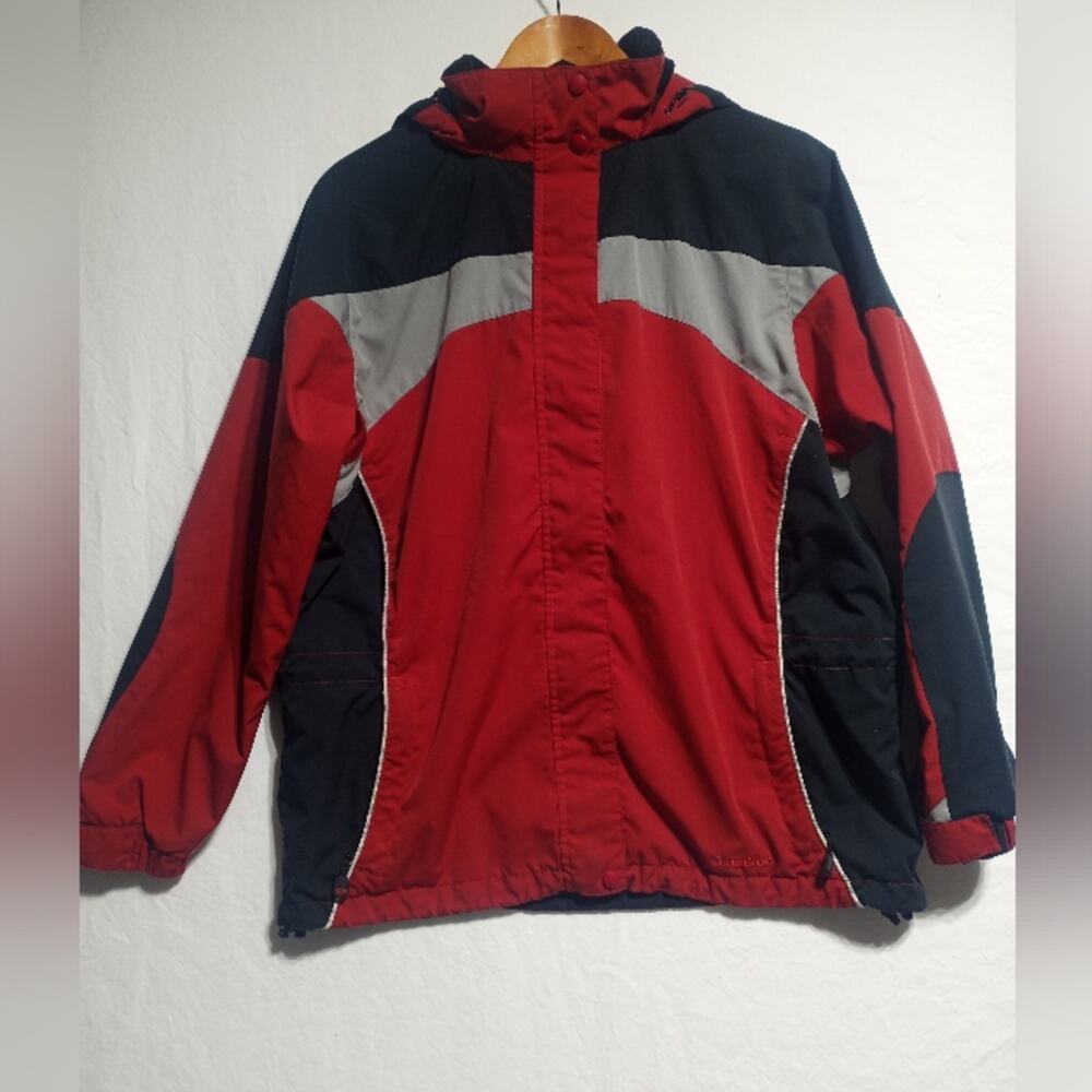 L.L. Bean Woman's Black And Red Jacket Size Medium